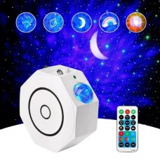 Проектор зоряного неба з пультом керування та додатком Galaxy Projector Light KX-668RF Білий