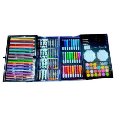 Набір для дитячої творчості та малювання Painting Set 145 предметів Космонавт Блакитний