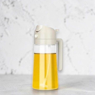 Диспенсер-розпилювач для олії та оцту 2в1 Multifunctional Oiler Бежевий