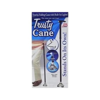 Телескопічна складна тростина з вбудованим ліхтариком Trusty Cane