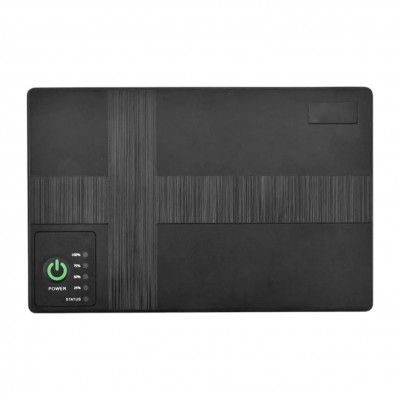 UPS-Power Bank ДБЖ для роутерів, відеокамер та інших гаджетів 5V/9V/12V+USB 20000mAh 1019P Чорний