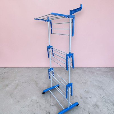 Сушарка для білизни Garment rack with wheels № K12-120 Блакитний