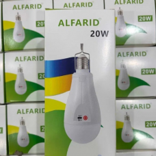 Лампочка світлодіодна з акумуляторами та гачком 2x18650 Alfarid 20w Біла