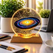 3D-нічник з підсвічуванням Космос на підставці 8х8см