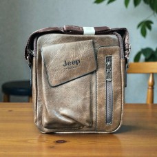 Сумка шкіряна чоловіча Brown6380 Коричнева