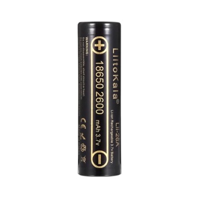 Акумулятор пальчиковий LiitoKala Lii-26A 18650 2600mah Чорний
